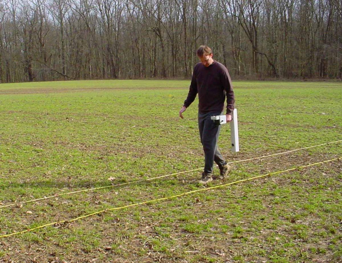 Magnetometry survey in Indiana.